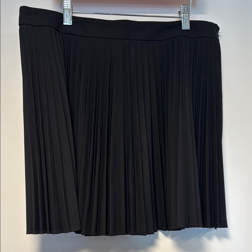 Theory Black Skater Mini Skirt